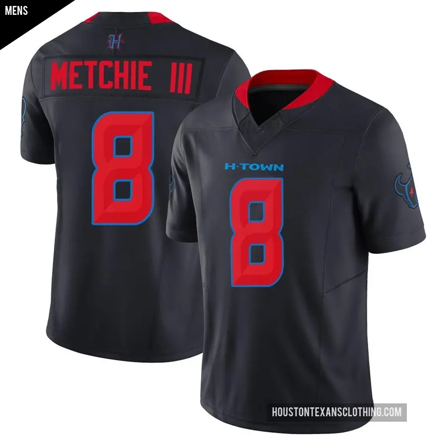 Men's Houston Texans ＃8 John Metchie III Navy Limited 2nd Alternate Vapor F.U.S.E. Jersey